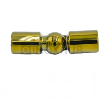 Соединитель штанги (915 Gold) произвольный угол, штанга Ø19 мм, под Золото Соединитель штанги (915 Gold) произвольный угол, штанга Ø19 мм, под Золото