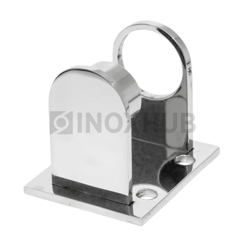 Пластина торцевого крепления стойки под сборку, Ø38.1 мм, AISI 304, GRIT 600 Пластина торцевого крепления стойки под сборку, Ø38.1 мм, AISI 304, GRIT 600