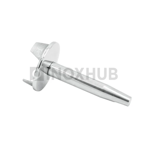 Наконечник штырь сварной облегченный, Ø42.4 мм, AISI 304, GRIT 600 Наконечник штырь сварной облегченный, Ø42.4 мм, AISI 304, GRIT 600