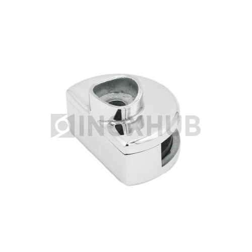 Стеклодержатель одинарный зажимной Ø38.1×60.0 мм, стекло 8.0 мм, AISI 304, GRIT 600