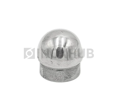 Заглушка сферическая со вставкой, Ø16.0 мм, AISI 304, GRIT 600 Заглушка сферическая со вставкой, Ø16.0 мм, AISI 304, GRIT 600
