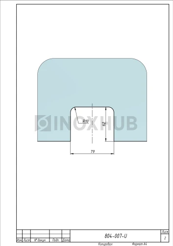 Замок (007-1 SSS) с ответной частью на стену, нерж. сталь матовая