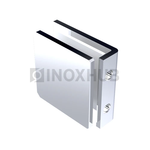 Коннектор (731 PSS) стекло-стена, 2 отверстия (без фаски), нерж. сталь полированная