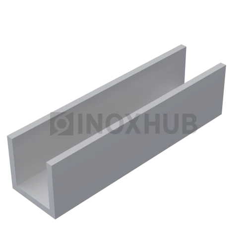 П швеллер 13 AL, 13×13×13×1.5 мм, кратно 3 м, Анодированный алюминий