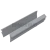 Уплотнитель для П швеллер 22 и П швеллер 24, стекло 10.0 мм, серый