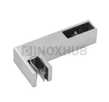 Держатель стекла (346 SSS) горизонтальный, штанга 30×10 мм, нерж. сталь матовая