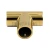 Соединитель-тройник (902 Gold) штанги Ø19 мм, под Золото Соединитель-тройник (902 Gold) штанги Ø19 мм, под Золото