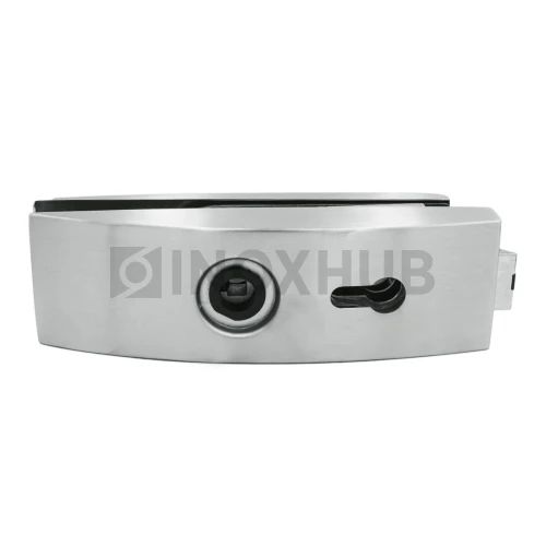 Замок (87-1 SSS) с нажимной ручкой, притвором, без отв. части, нерж. сталь матовая