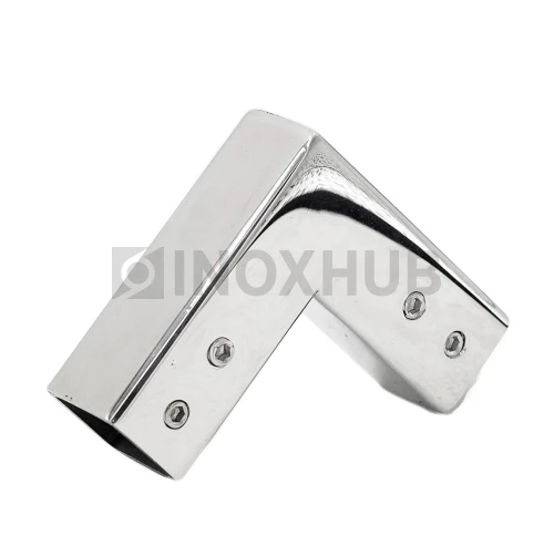 Держатель штанги (D309 PSS) 90°, штанга 15×15 мм, нерж. сталь полированная Держатель штанги (D309 PSS) 90°, штанга 15×15 мм, нерж. сталь полированная