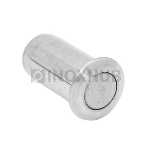 Ответная часть (153 SSS) в пол для замка с круглым ригелем, с подпружиненной крышкой, нерж. сталь матовая