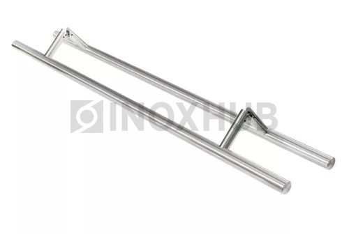 Ручка под 45° (670-800 SSS) 32×625×800 мм, стекло 8-12 мм, нерж. сталь матовая