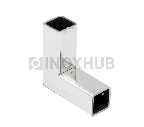 Держатель штанги (D309 PSS) 90°, штанга 15×15 мм, нерж. сталь полированная Держатель штанги (D309 PSS) 90°, штанга 15×15 мм, нерж. сталь полированная