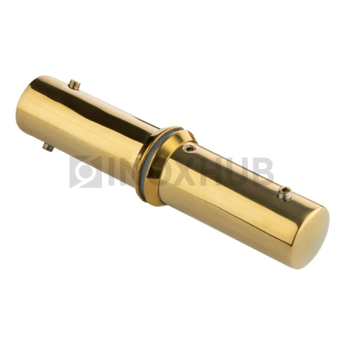 Ручка регулируемая (660 GOLD) под трубу Ø19 душевая, торцевой держатель, под Золото Ручка регулируемая (660 GOLD) под трубу Ø19 душевая, торцевой держатель, под Золото