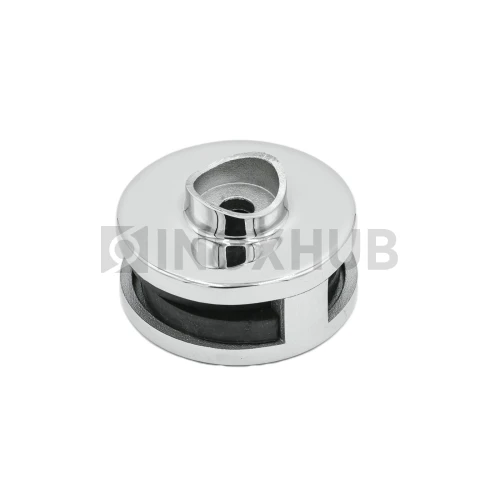 Стеклодержатель литой двойной зажимной Ø38.1×60.0 мм, стекло 8.0 мм, AISI 304, GRIT 600