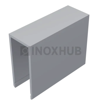 П швеллер 24 AL верхний, 40 мм, кратно 6 м, Анодированный алюминий