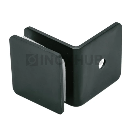 Коннектор L-обр. (732 BLC) стекло-стена, Черный мат