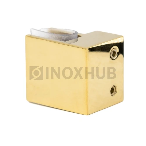 Держатель стекла (347 Gold) торцевой горизонтальный, штанга 30×10 мм, под Золото Держатель стекла (347 Gold) торцевой горизонтальный, штанга 30×10 мм, под Золото