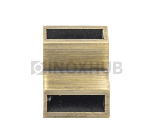Соединитель штанги 90° (340 Bronze), штанга 30×10 мм, под Бронзу Соединитель штанги 90° (340 Bronze), штанга 30×10 мм, под Бронзу