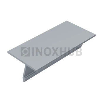 Крышка 24.5 на профиль 80/102/106 для стекла 16-20 мм, L=3000, Анодированный алюминий