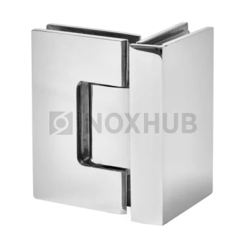 Петля (304 PSS) стекло-стекло 90° (без фаски), нерж. сталь полированная Петля (304 PSS) стекло-стекло 90° (без фаски), нерж. сталь полированная