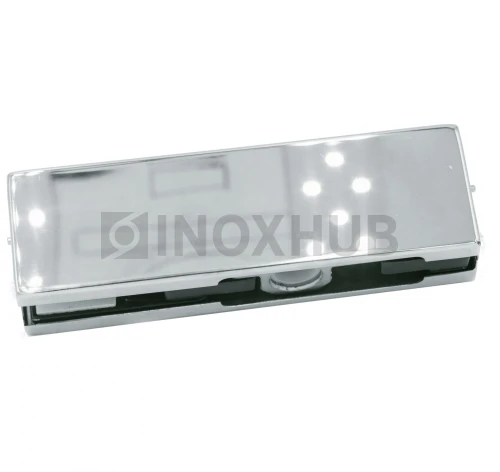 Фитинг верхний (120 PSS), стекло 10-12 мм, нерж. сталь полированная