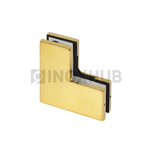 Фитинг угловой (160 Gold) большой, стекло 10-12 мм, под Золото