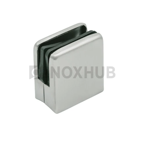 Стеклодержатель штамп. квадратный Ø38.1 мм, стекло 8.0 мм, AISI 304, GRIT 320 Стеклодержатель штамп. квадратный Ø38.1 мм, стекло 8.0 мм, AISI 304, GRIT 320