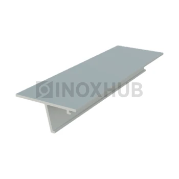 Крышка 28.5 на профиль 102 для стекла 10-12 мм, L=6000, Анодированный алюминий