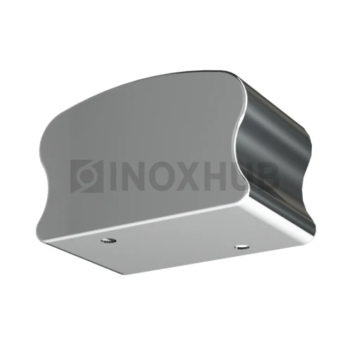 Заглушка фигурная для деревянного или пластикового поручня, 40.0×60.0 мм, AISI 201, GRIT 600 Заглушка фигурная для деревянного или пластикового поручня, 40.0×60.0 мм, AISI 201, GRIT 600