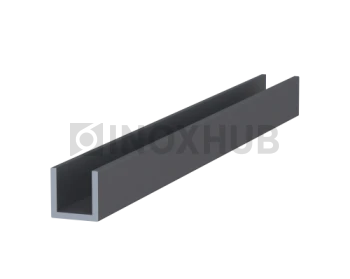 Профиль п-обр. крепления магнита на стену (717-3000 AL), L=3000, Анодированный алюминий