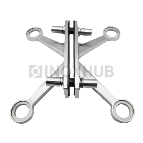 Спайдер на ребро жесткости 4 точки, AISI 316, GRIT 320