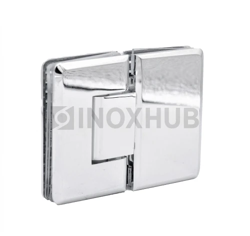 Петля (303 PBrass) стекло-стекло 180° (с фаской), латунь, полированный хром Петля (303 PBrass) стекло-стекло 180° (с фаской), латунь, полированный хром