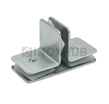 Коннектор (737 SSS) 3 стекла (без фаски), нерж. сталь матовая