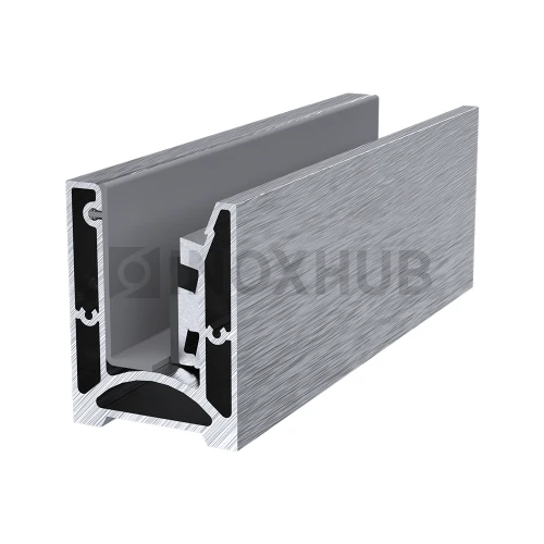 Профиль 80 БАЗА комплект, 60.0×80.0×3000 мм, не анодированный алюминий