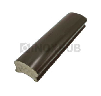 Пластиковый поручень, фигурный, цвет Венге, 38.0×64.0×4000 мм Пластиковый поручень, фигурный, цвет Венге, 38.0×64.0×4000 мм