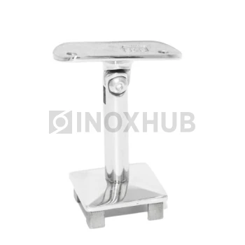 Наконечник штырь литой облегченный с ложементом (Ø50.8) регулируемый, 40.0×40.0 мм, AISI 304, GRIT 600