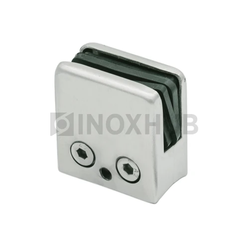 Стеклодержатель штамп. квадратный Ø38.1 мм, стекло 8.0 мм, AISI 304, GRIT 320 Стеклодержатель штамп. квадратный Ø38.1 мм, стекло 8.0 мм, AISI 304, GRIT 320