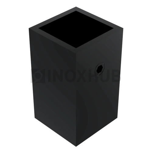 Держатель штанги (183 BLC) стена-штанга 15×15 мм, Черный мат