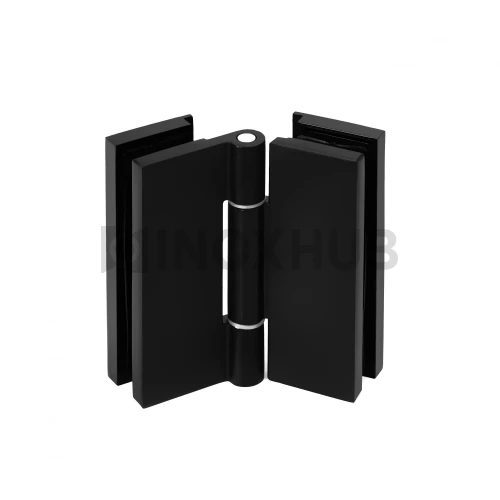 Петля (515 BLC) стекло-стекло, без реза уплотнителя, c декоративными крышками, Черный мат Петля (515 BLC) стекло-стекло, без реза уплотнителя, c декоративными крышками, Черный мат