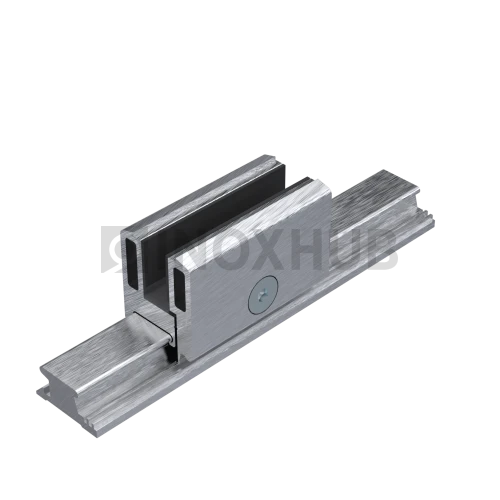 Профиль 40 (база 40H) зажимной, 32.0×40.0 мм, база+клипсы (9 шт. на 3 м), стекло 10-12 мм, кратно 3 м