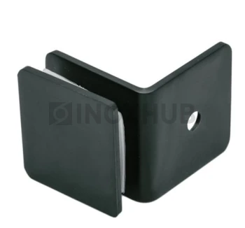 Коннектор L-обр. (732 BLC) стекло-стена, Черный мат