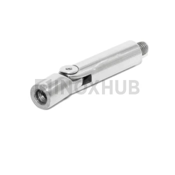 Наконечник штырь регулируемый для основания, Ø14.0 мм, AISI 304, GRIT 600