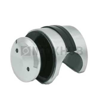 Крепление (831а SSS) трека Ø25 мм к cтеклу без зенковки, нерж. сталь матовая Крепление (831а SSS) трека Ø25 мм к cтеклу без зенковки, нерж. сталь матовая