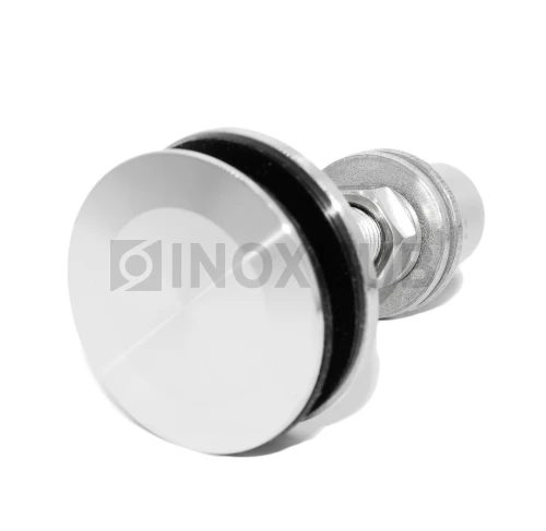 Шарнирный рутель без зенковки, М14 шаг Р=2 d=58.0, стекло 12.0-22.0 мм, AISI 316, GRIT 320