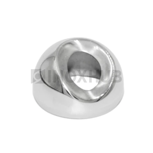 Соединение поручня со стойкой под 30°, Ø42.4 мм, AISI 304, GRIT 320