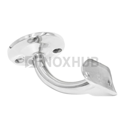 Крепление пристенного поручня с ложементом (Ø38.1) сварное (комб), AISI 304, GRIT 600