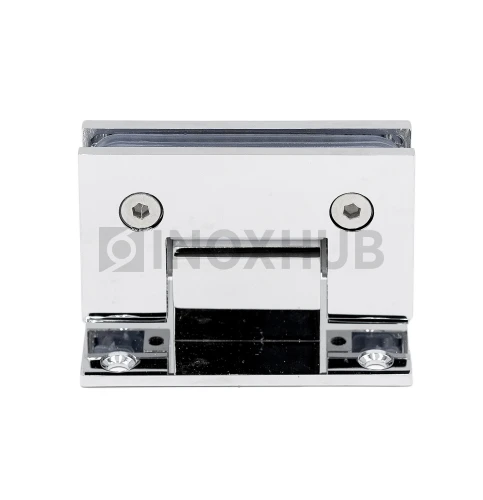 Петля (301 PBrass) стена-стекло (без фаски) центральное крепление, латунь, полированный хром