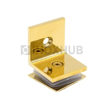 Коннектор L-обр. (722 Gold) стекло-стена, под Золото