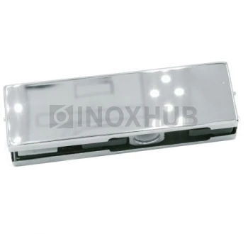 Фитинг верхний (120 PSS), стекло 10-12 мм, нерж. сталь полированная