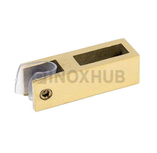 Держатель стекла (345 Gold) вертикальный, штанга 30×10 мм, под Золото